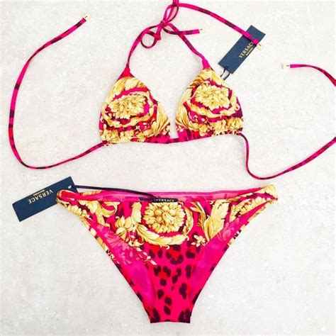 versace pink tasche|pink Versace bikini.